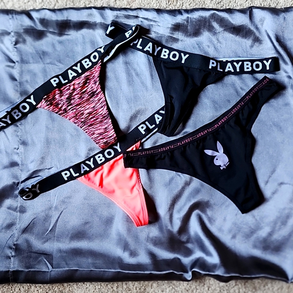 4 Playboy Thongs